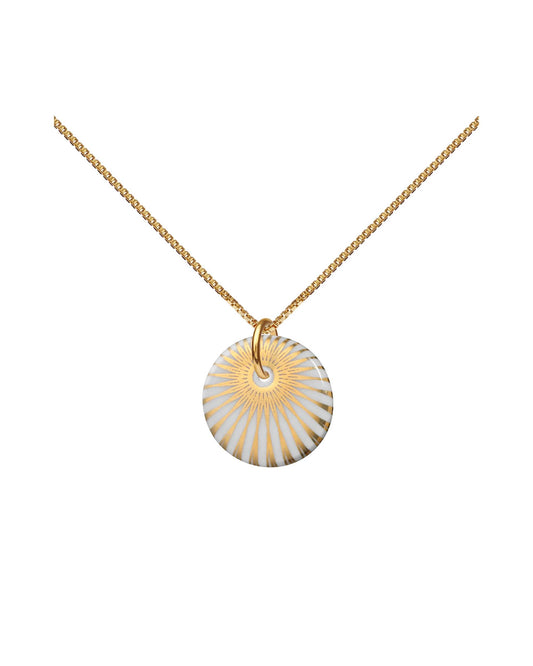 Splash-Halskette. Goldener Glanz. Vergoldetes Sterlingsilber. Scherning Copenhagen