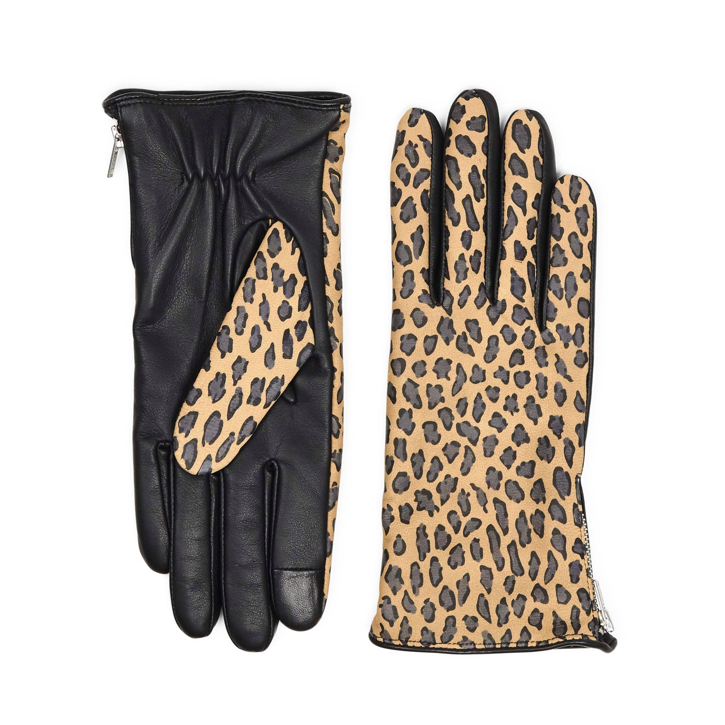 Kath Glove damehandsker. Leopard print. Læderskind. Markberg