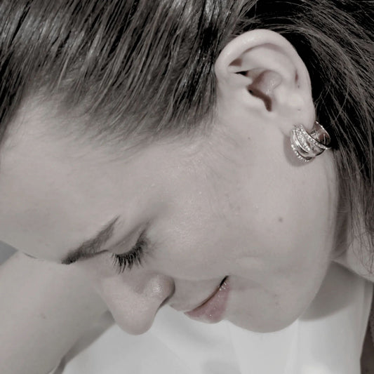 Joy Clear CZ Multi Hoop. Waterproof. 18K gold plating. Danish Copenhagen