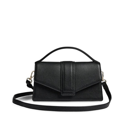 ZoeMBG crossbody bag. Black and gold. Leather. Markberg