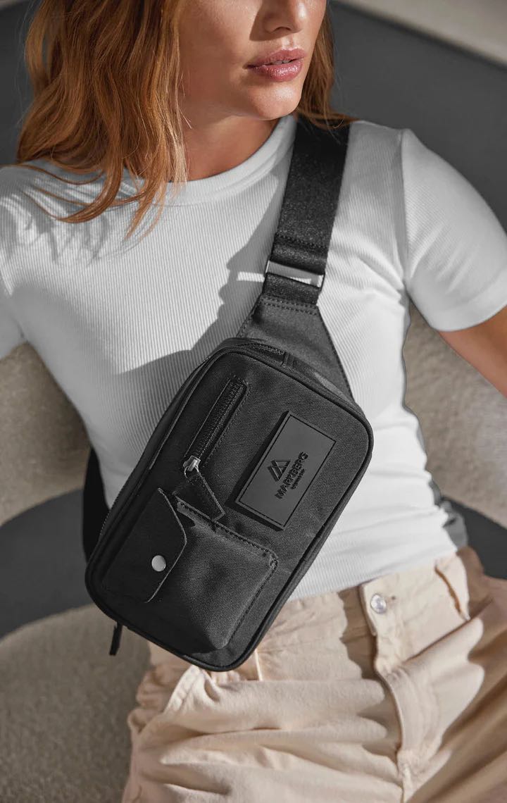 DarlaMBG belt bag for him and her. Monochrome black. Markberg