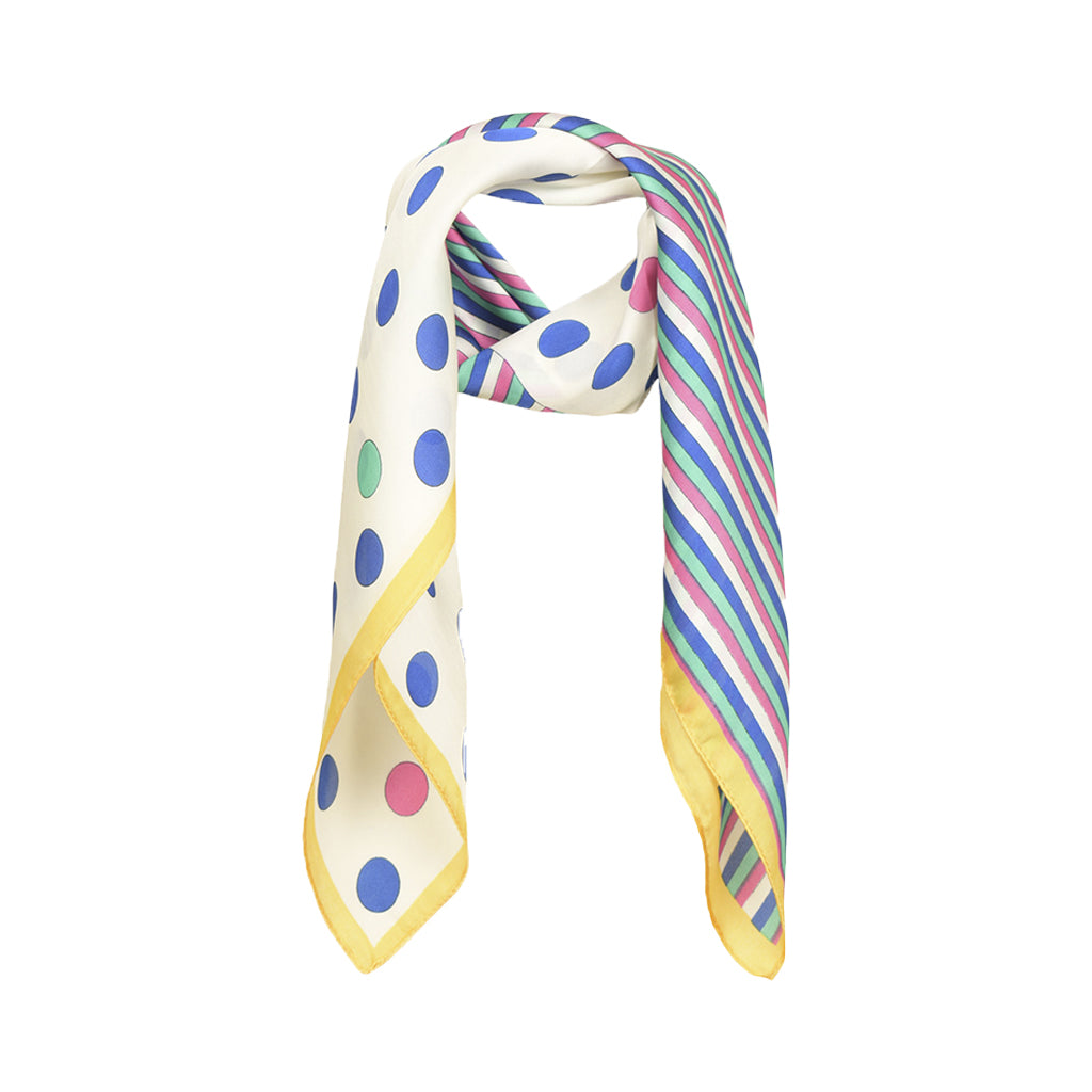 Schal mit Punkten. Viskose-Seide. Gelb. CPH aktualisieren